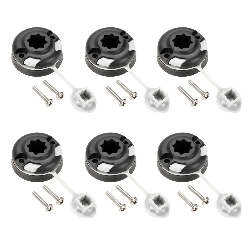 Fishing Kayak Rod Holder - 8/6/4/1PC カヌーカヤックスターマウントベースインフレータブルボート海釣竿ホルダーマウントベースタックル釣りキットアクセサリー