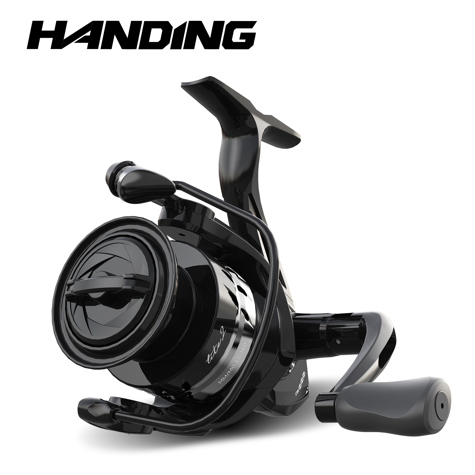 Abu Garcia Reel Max - HANDING Lite スピニングリール 5,2:1 ギア比 ブラック