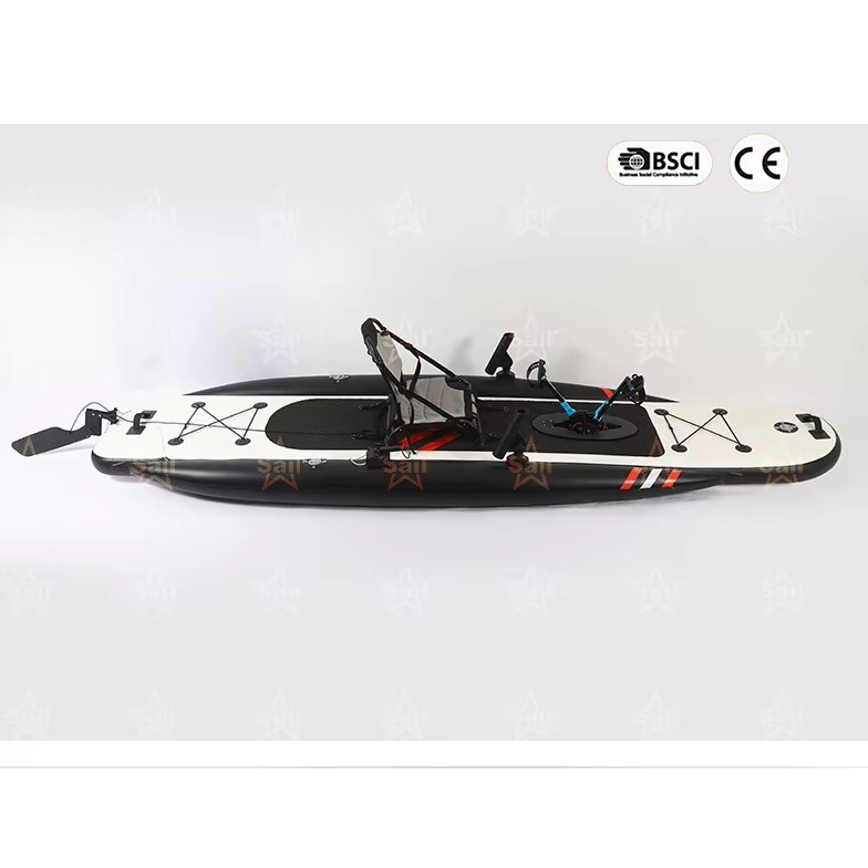 Fishing Kayak Sit In - 工場製インフレータブルペダルカヤック、大人用シングルシートトップカヤック、ペダルシステム付き