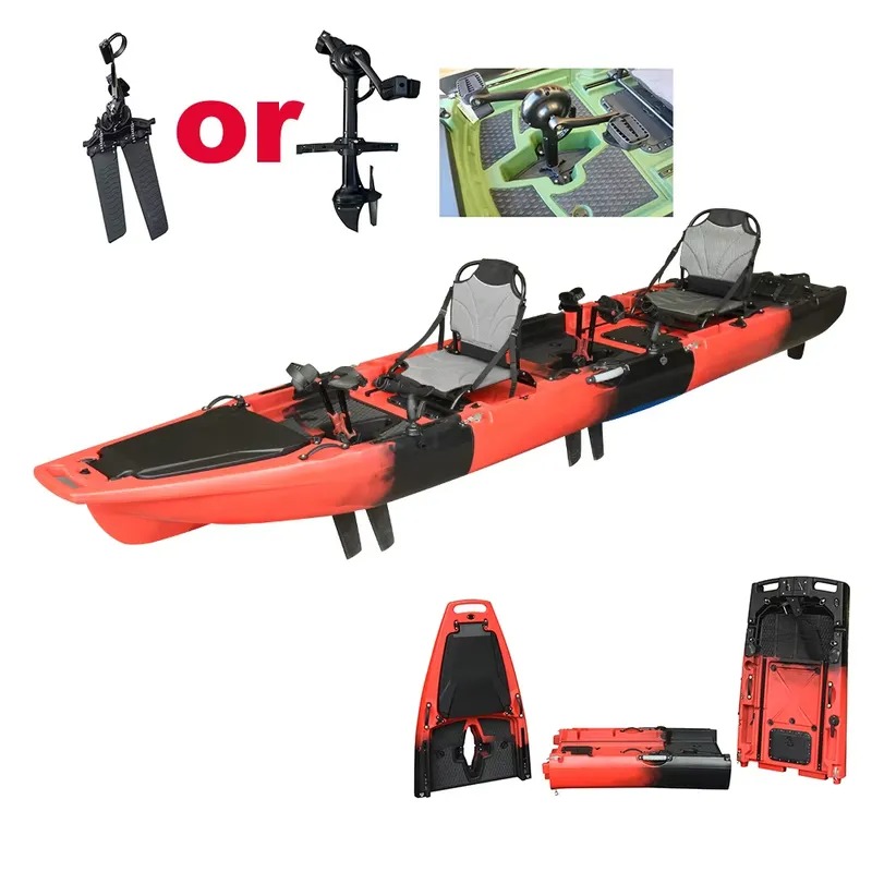 ホットセール 14フィート 2人乗り ダブルペダル シットオ - Fishing Kayak Sit In のレビューと価格