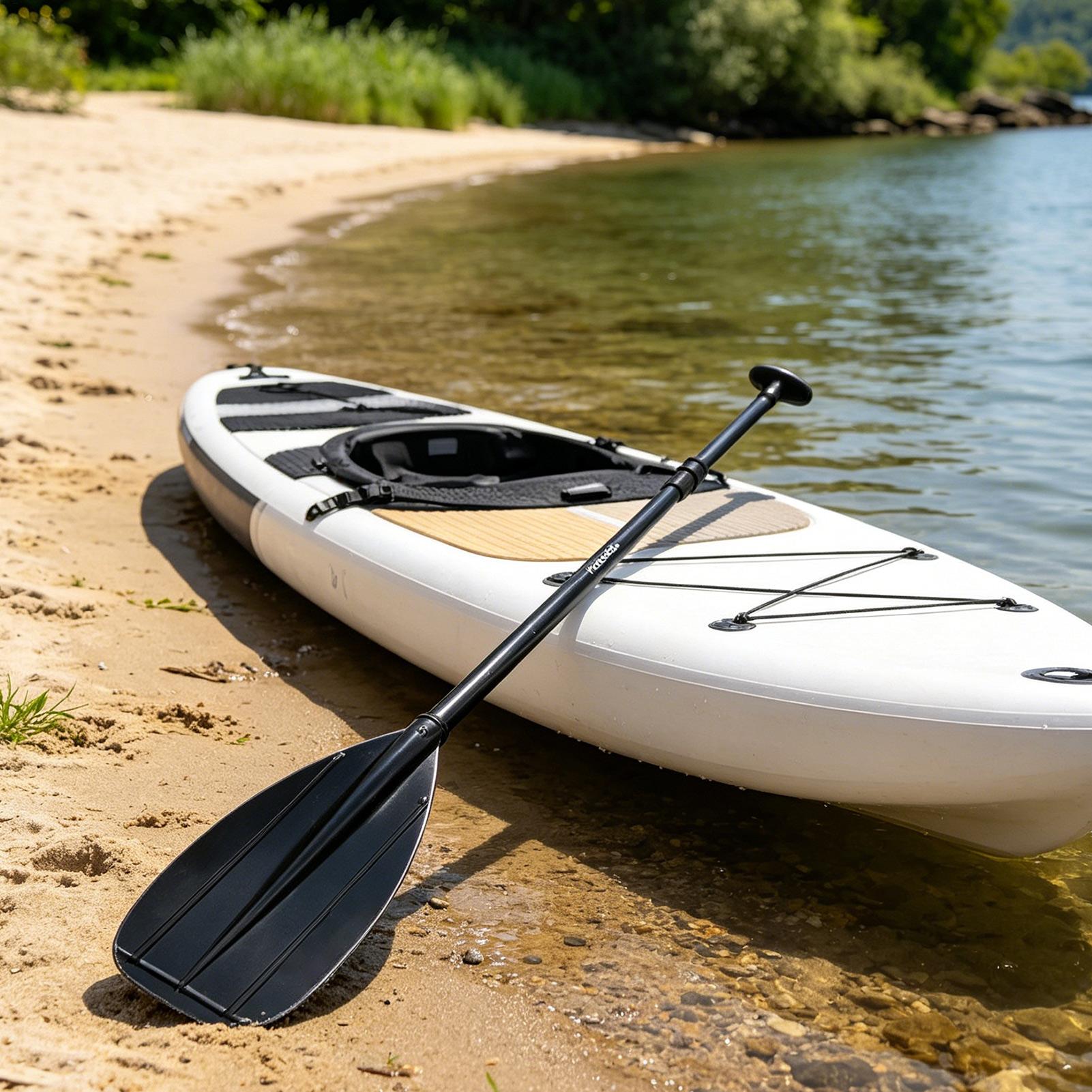 カーボンファイバーパドル 2 セクション軽量ダブルヘッドパド - Fishing Kayak Paddle のレビューと価格