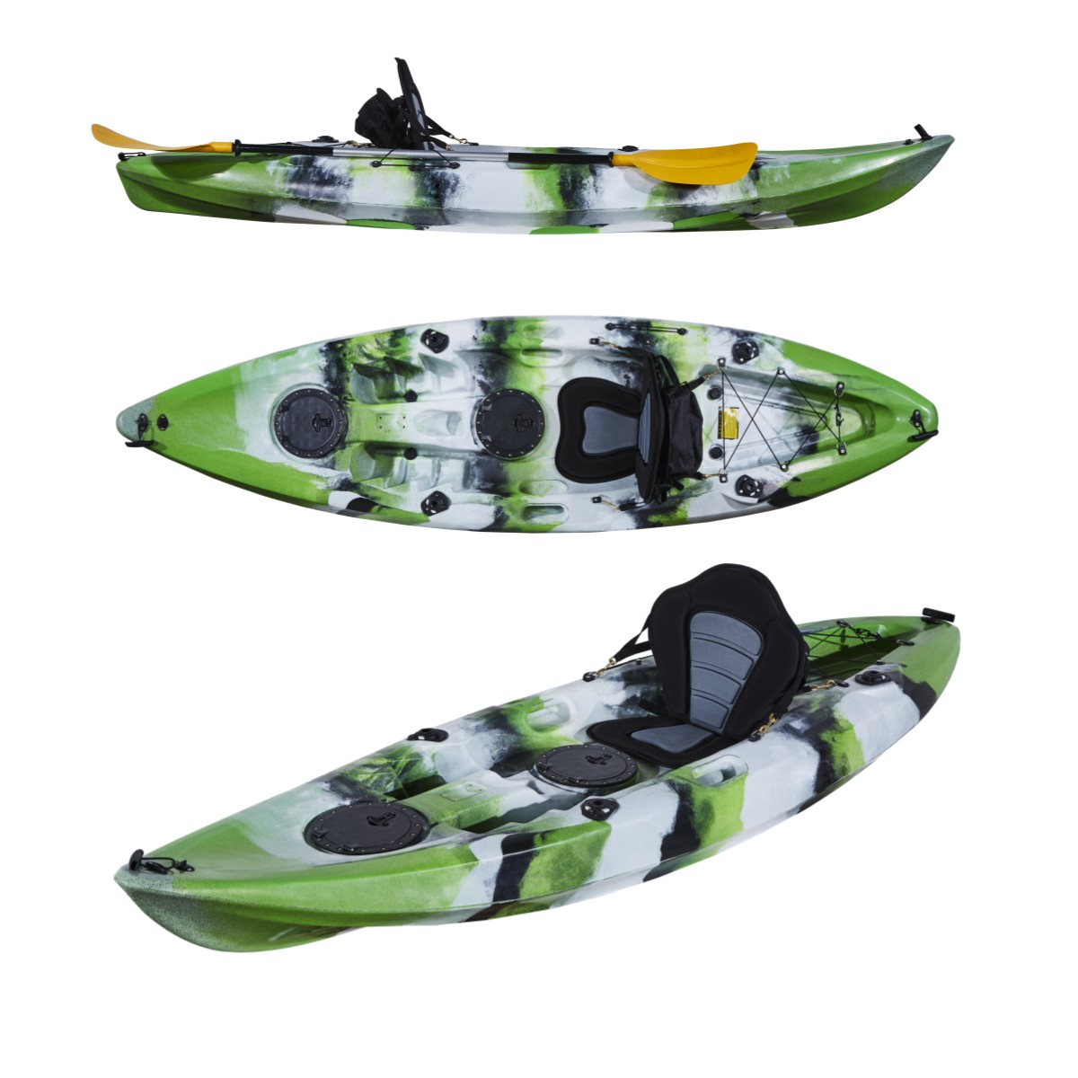 プロのプラスチック製カヤック,1人釣り,中国製,3年間の保証 - Fishing Kayak Sit In のレビューと価格