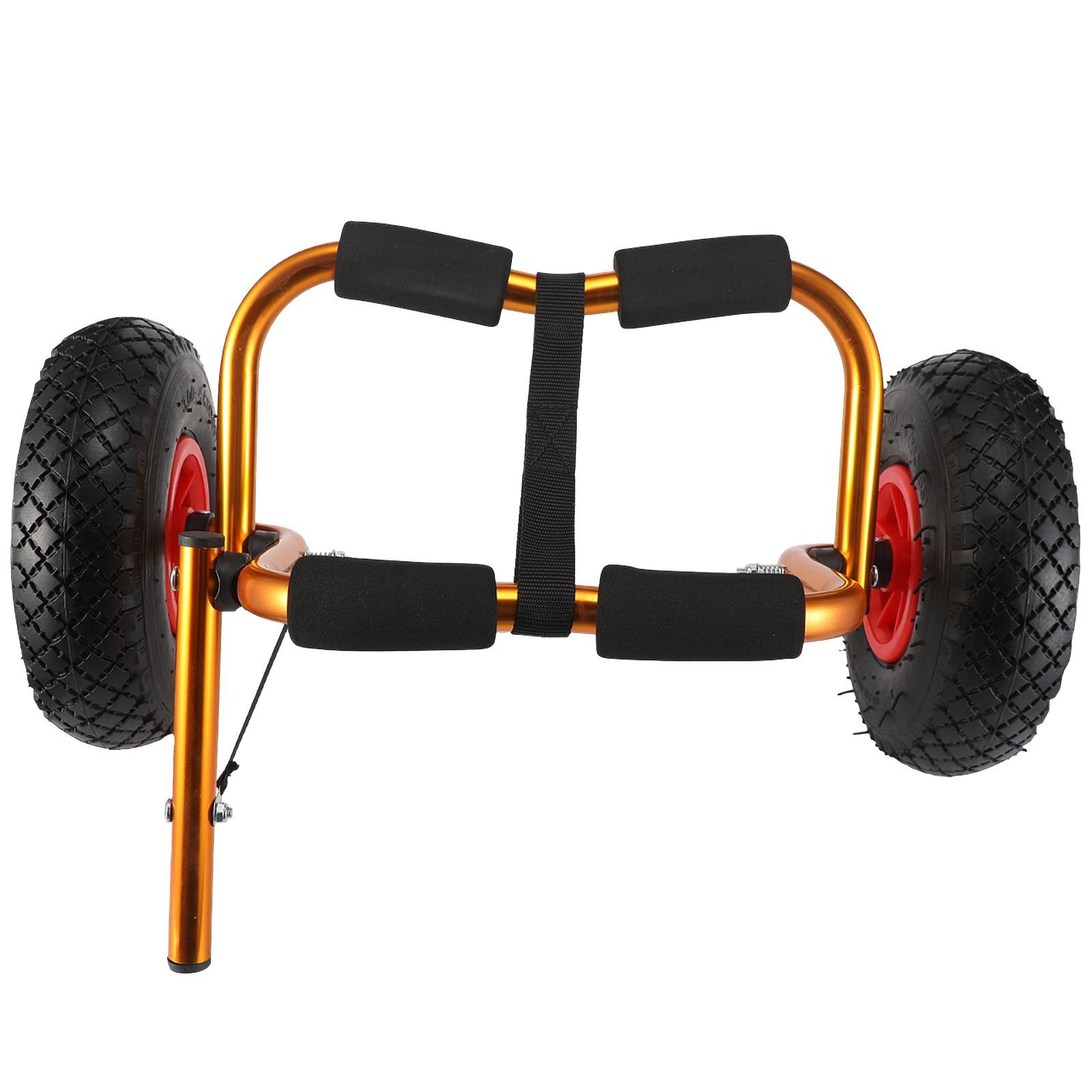 カヤックカート折りたたみ式ソリッドホイールヘビーデューティア - Fishing Kayak Cart のレビューと価格
